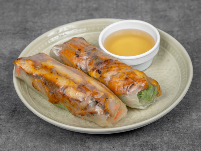 Grilled Chicken Spring Rolls