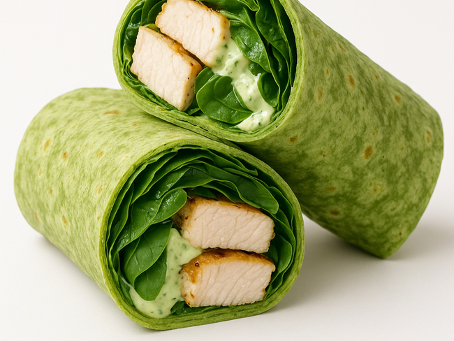 Green Goddess Chicken Wrap
