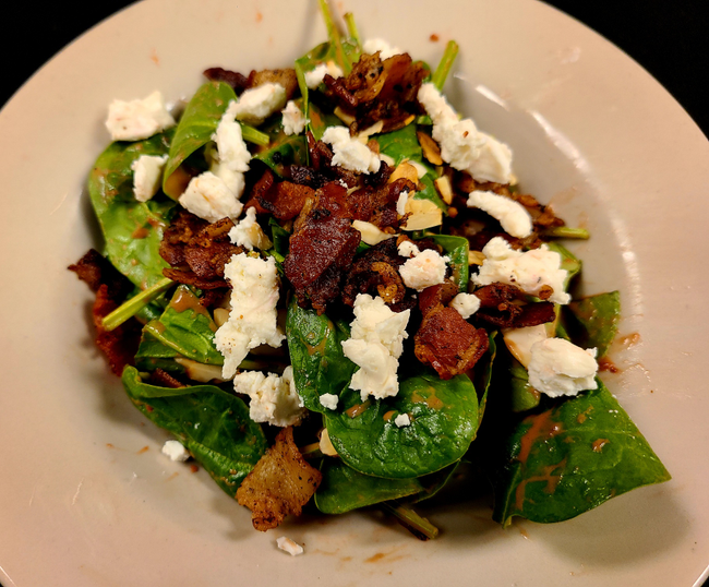 Half Spinach Salad