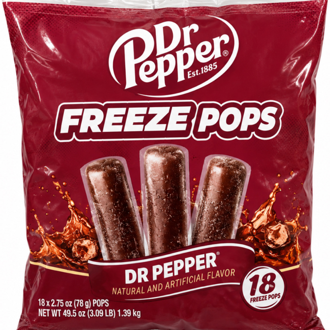 Dr Pepper Freeze Pops