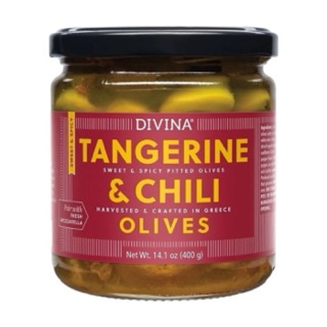 Divina, Pitted Tangerine & Chili Olives