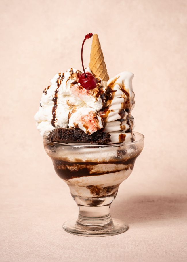 Warm Brownie Sundae