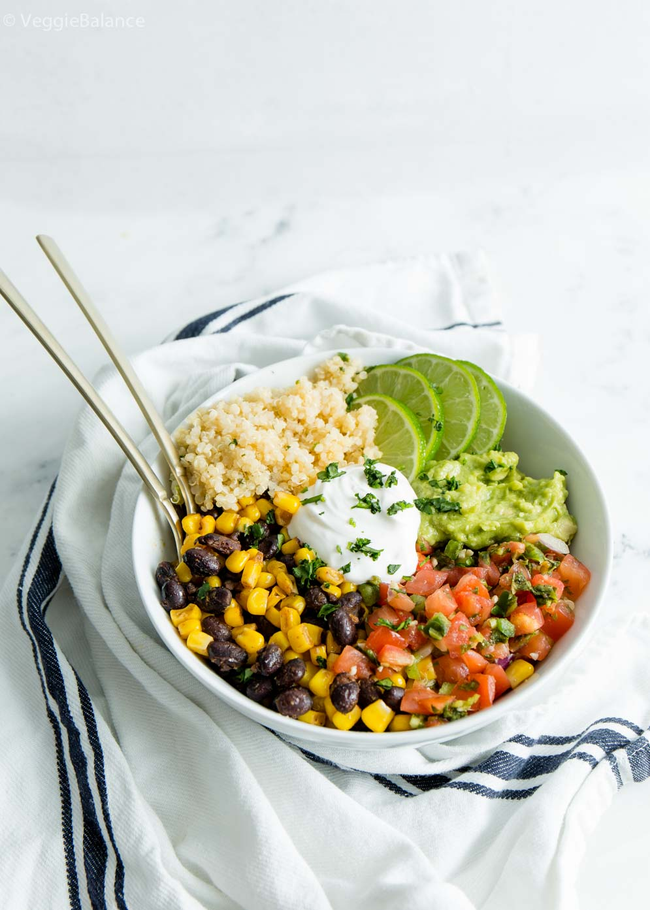Black Bean & Corn Quinoa Bowl