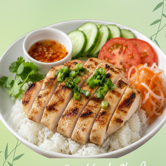 Grilled Chicken over Rice