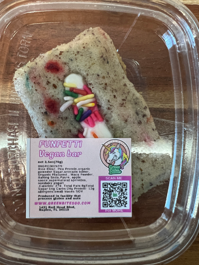 GreenBites Funfetti Vegan Bar