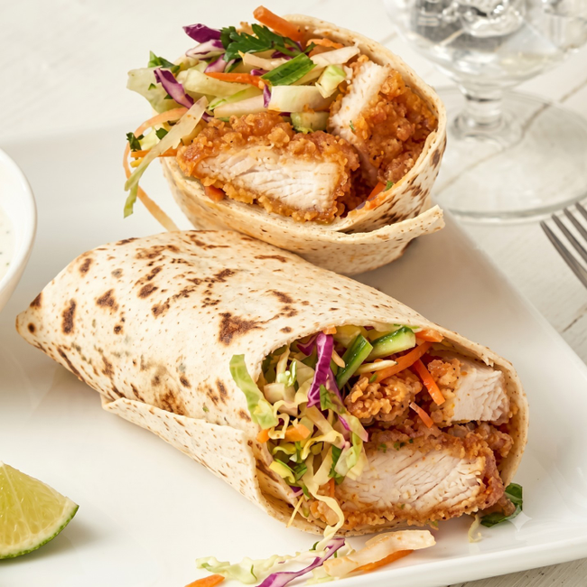 Halal Chicken Tender Wrap Combo