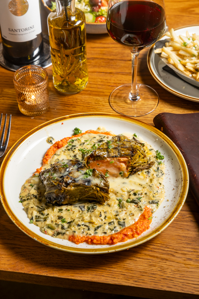 Grape Leaf Wrapped Salmon