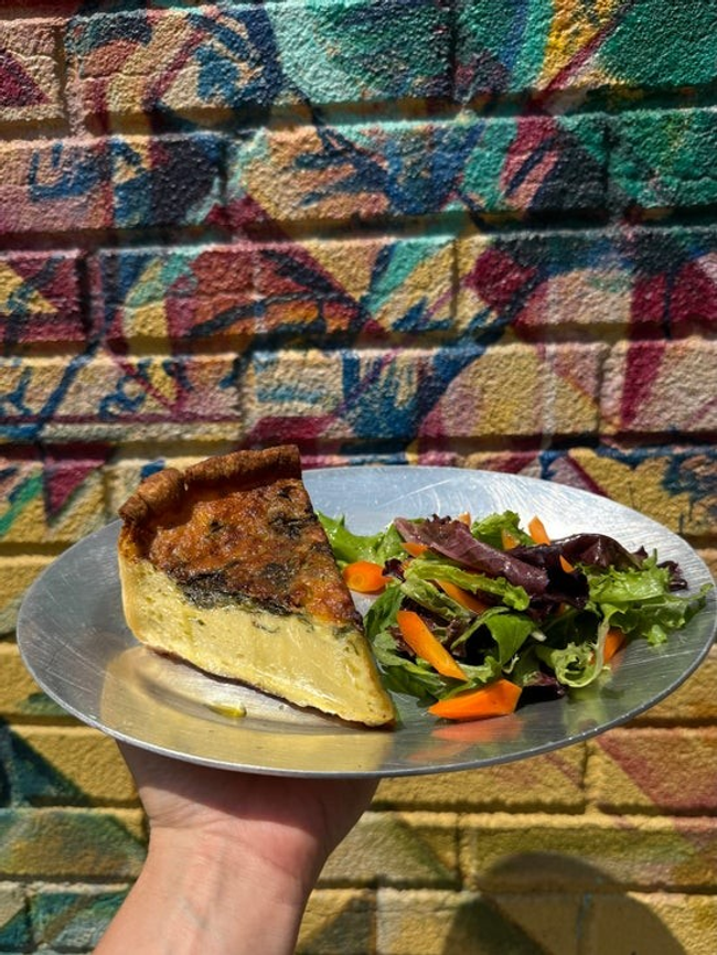 *Quiche & Greens