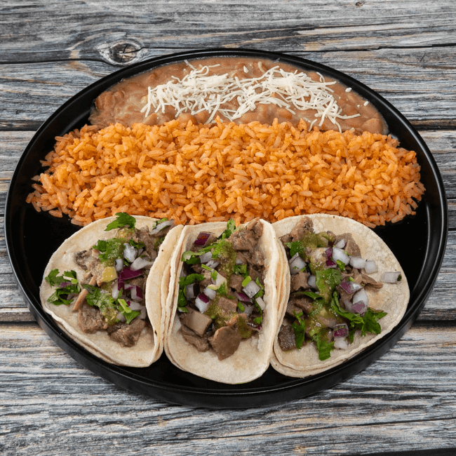 3 Taco Meal - Lengua