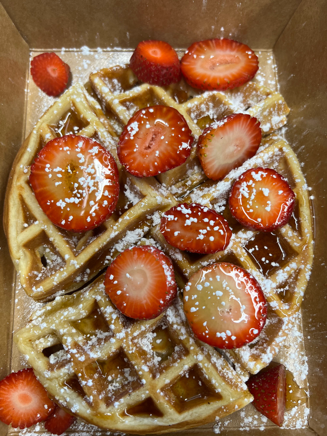 Homestyle Waffle with Strawberry