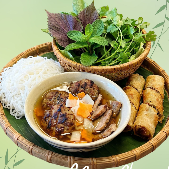 4. Grill Pork Meatball Plater (Buncha Hanoi Platter)