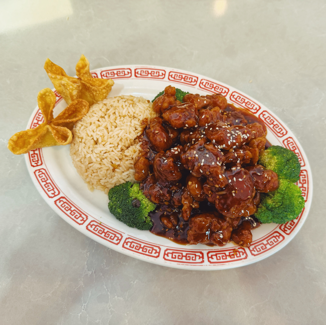 Sesame Chicken + Soda