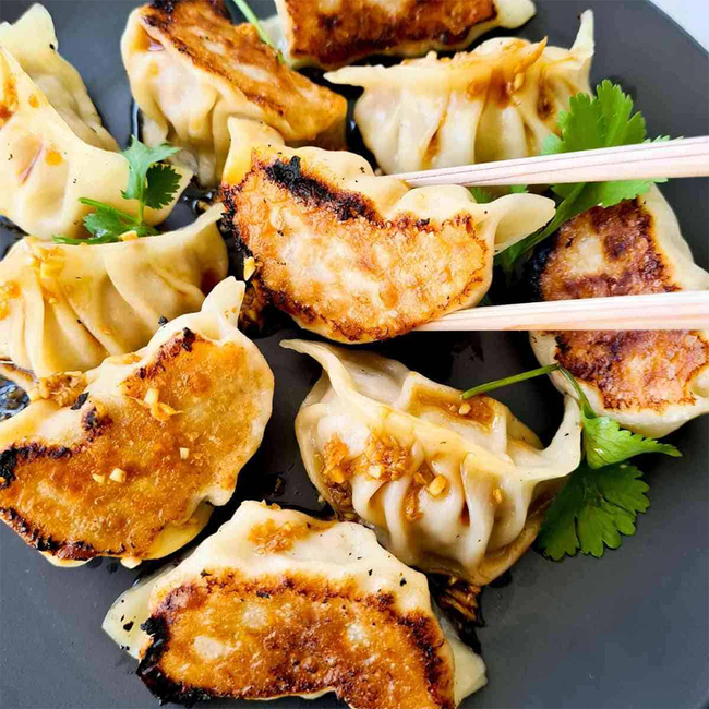 Pan Seared Pork Dumplings