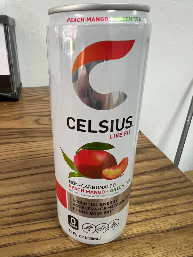Celsius Peach Mango Green Tea (Non Carbonated)