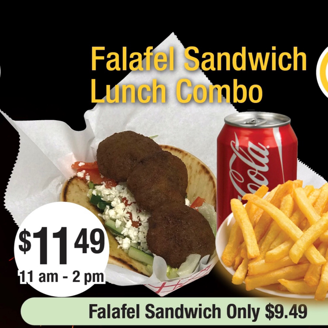 Falafel sandwich combo after 2