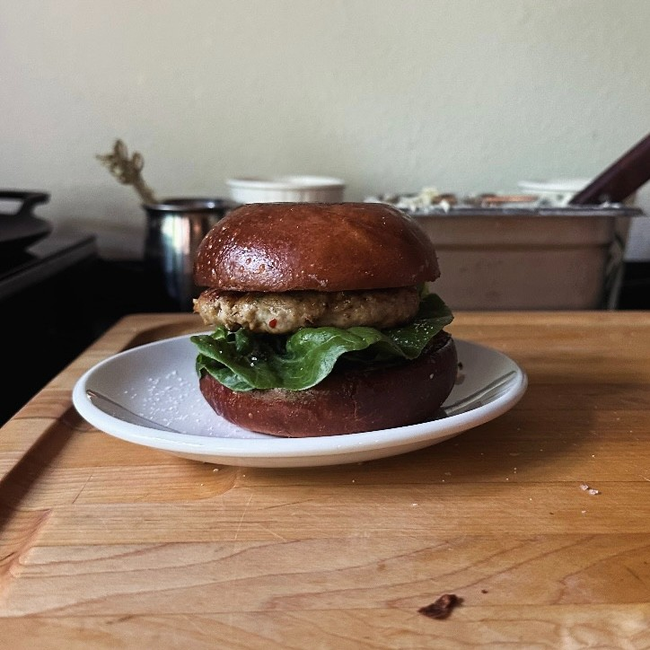 Chicken Maple Sausage Sandwich