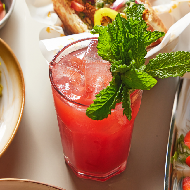 Spiced Pomegranate Lemonade