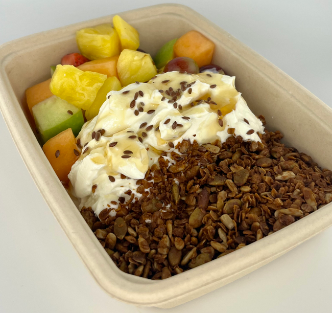 Fruit, Granola, Yogurt Bowl