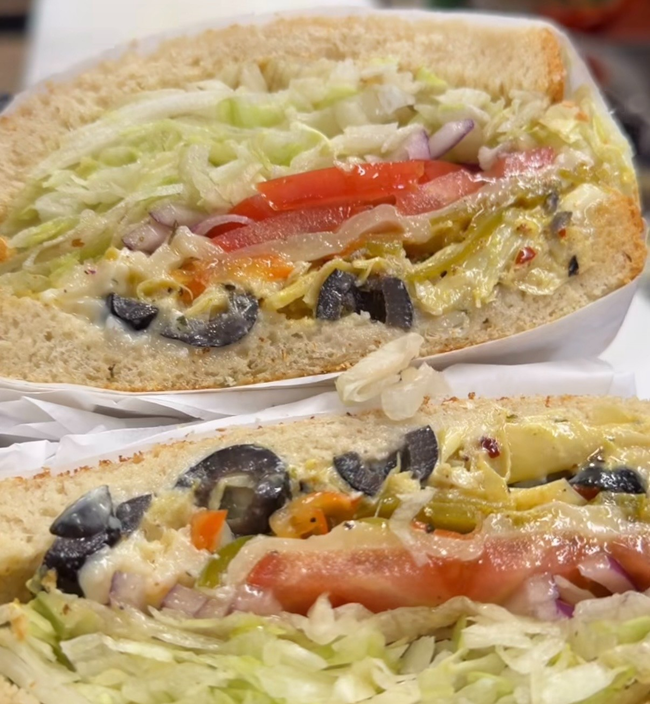 Hot Veggie Sandwich