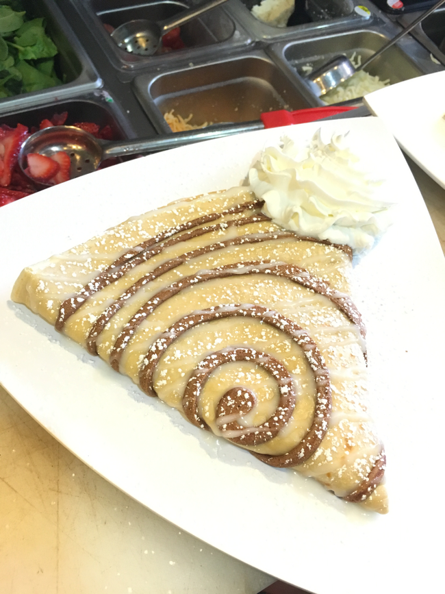 Cinnamon Roll Crepe