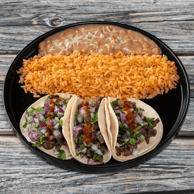 3 Taco Meal - Carne Asada