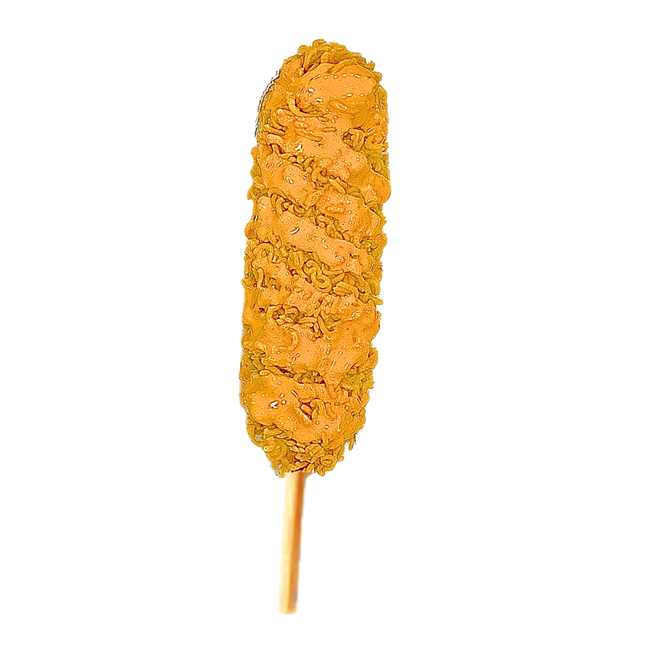 05. Rose Buldak Ramen Corndog(Salsa Buldak Rosa Corndog)