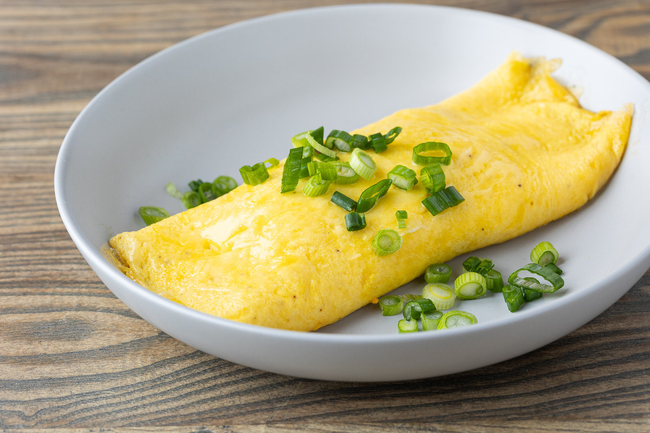 Mushroom and Swiss Omelette