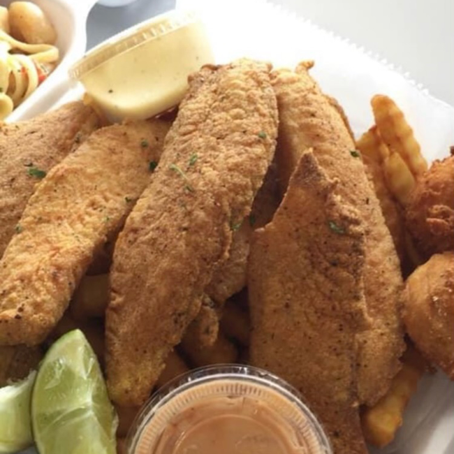6pc Fried Catfish Fingers & Fries