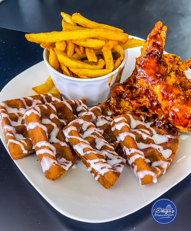 Churro Chicken & Waffle Meal