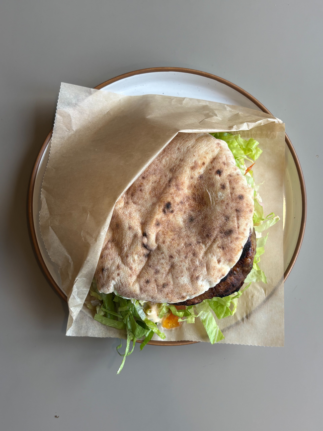 Lamb Burger Pita