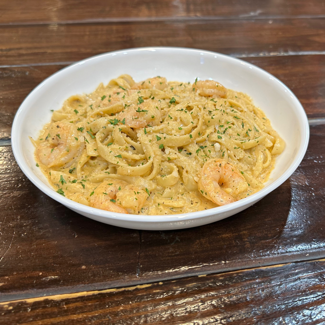 Shrimp Alfredo Pasta<br>