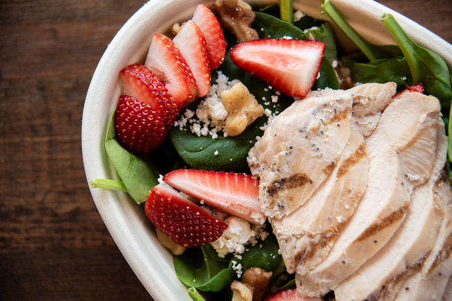 Strawberry Spinach Salad