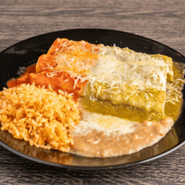 Enchilada (3) Combo Meal (With Meat)