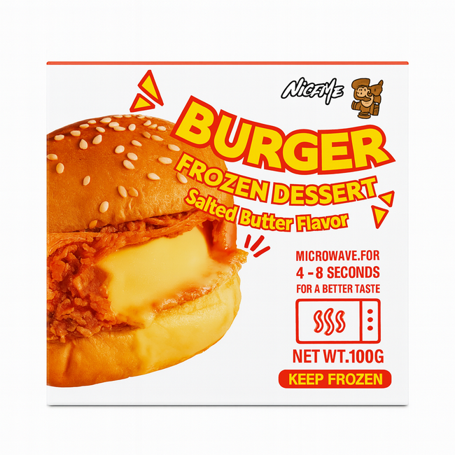 Chicken Burger Ice Cream Sandwich