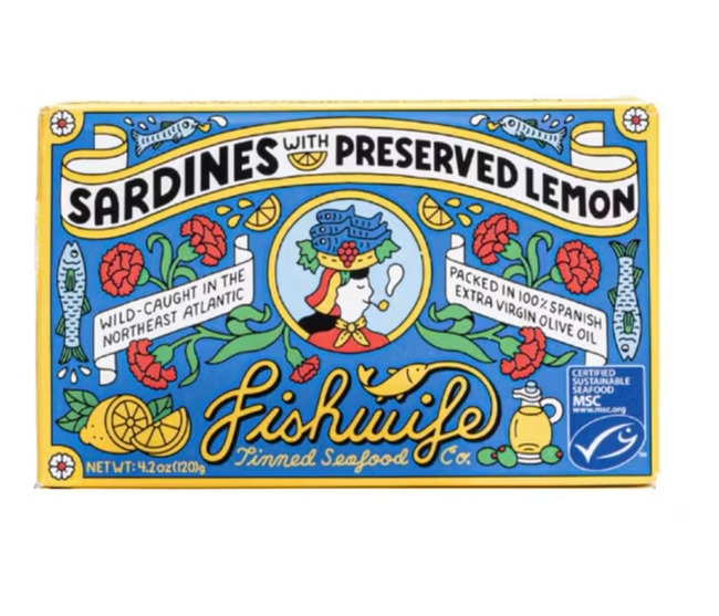 Fishwife, Sardines with Preserved Lemon