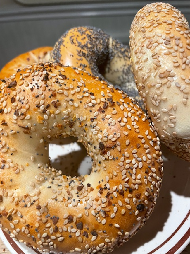 Bagel with Spread From Zucker's