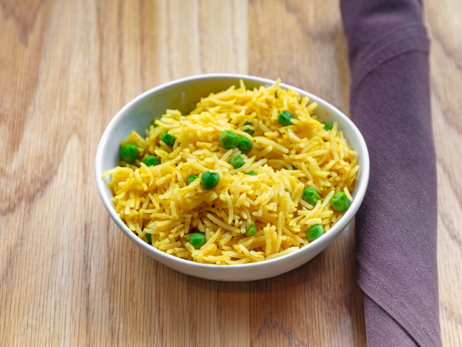 Turmeric & Peas Pulao