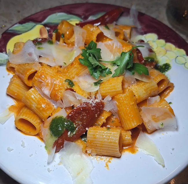 Spicy Rigatoni Vodka