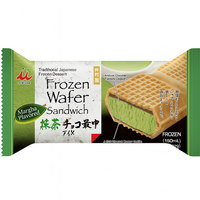 Matcha Wafer Ice Cream Sandwich