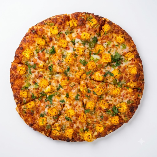 Jain Malai Paneer Pizza