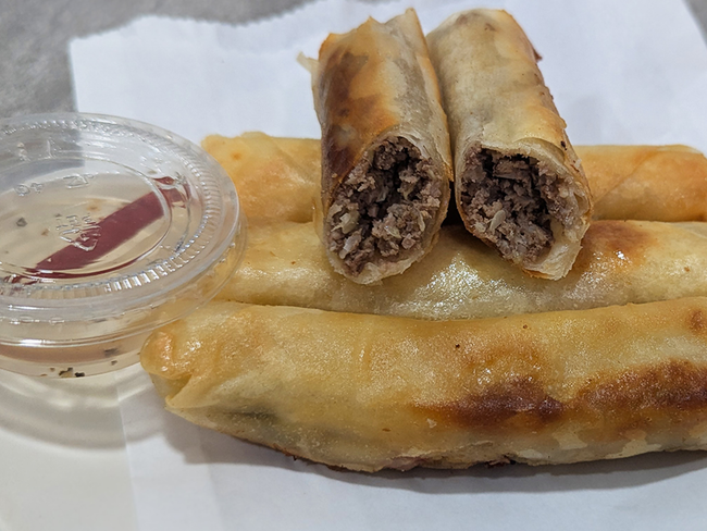 Beef and Veggie Lumpia Rolls ( 3 pieces)