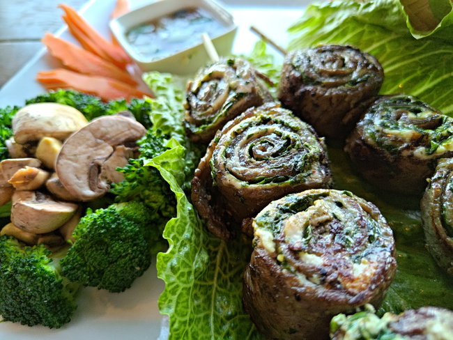 Passion Flame Steak Roulade