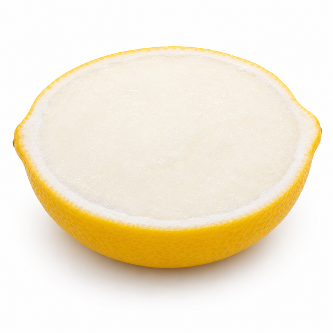 Tangy Lemon Fruit Sorbet Shell