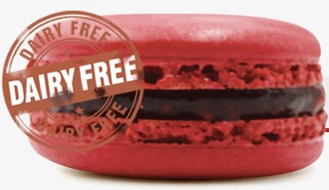 Dairy Free Raspberry Macarons