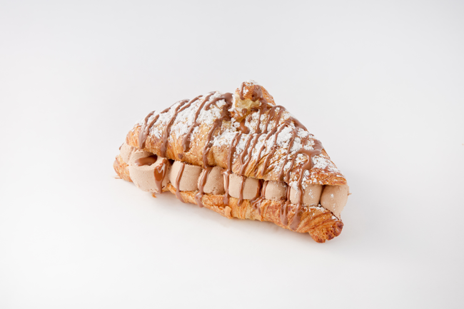 Nutella Mousse Croissant w/Chocolate Syrup