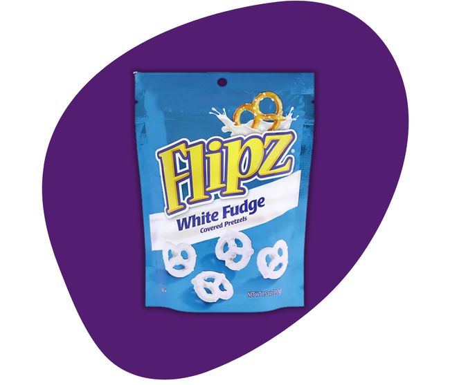 Flipz Pretzels White Fudge (7.5oz)