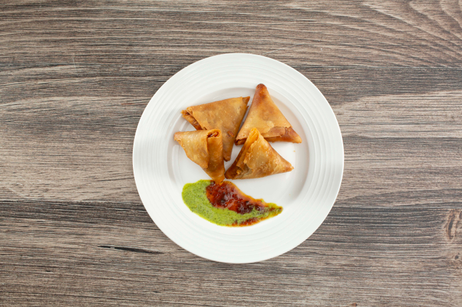 ONION SAMOSA EACH.