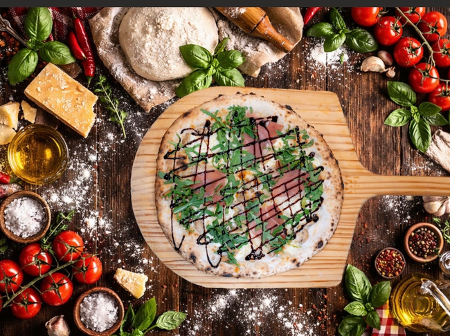 MUSH & PROSCUITTO PIZZA