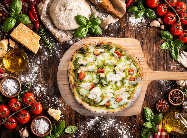 Chicken & Pesto Pizza