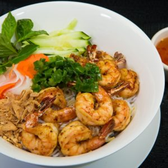 28. Grilled Shrimp Vermicelli Bowl - Bún tôm nướng